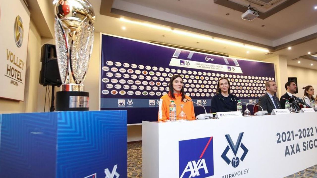 Kadınlar AXA Sigorta Kupa Voley Final Etabı’nın basın toplantısı gerçekleşti