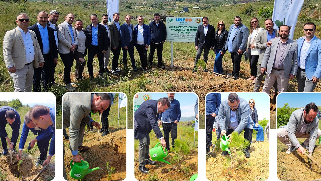 Unico Sigorta’dan geleceğe nefes: 10.000 fidanlık hatıra ormanı İzmir’de hayat buldu