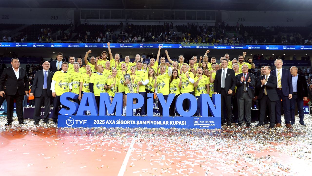 2025 Kadınlar AXA Sigorta Şampiyonlar Kupasının  Sahibi Fenerbahçe Medicana Oldu