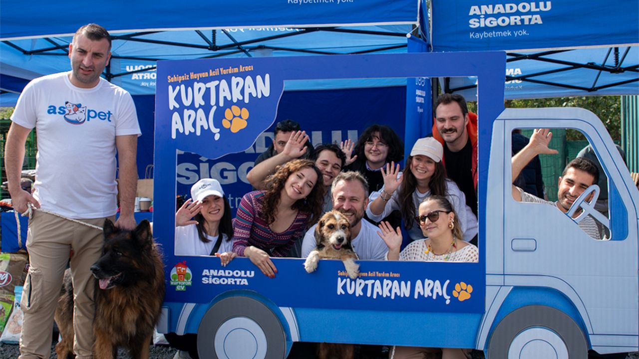 Anadolu Sigorta, Dünya Hayvanları Koruma Günü’nde kurtaran aracı ile kurtaran Ev Festivali’nde yerini aldı