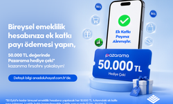 Geleceğine ek katkı payı ile yatırım yapanlara Anadolu Hayat Emeklilik'ten 50 Bin TL değerinde hediye çeki şansı
