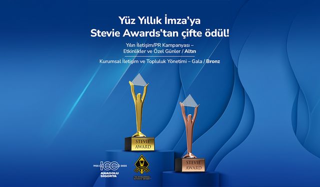 Anadolu Sigorta’ya Stevie Awards’tan iki ödül birden