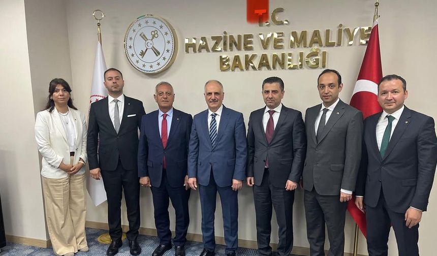 TOBB SAİK heyetinden Hazine ve Maliye Bakan Yardımcısı Osman Çelik’e ziyaret