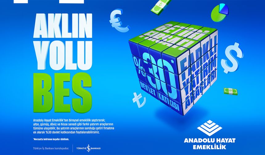 Anadolu Hayat Emeklilik “Yatırım konusu karmaşık olmamalı diyenlere, aklın yolu BES” diyor!