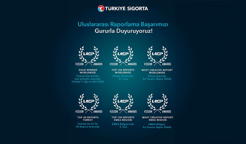 Entegre faaliyet raporlamasında Türkiye Sigorta’dan uluslararası başarı