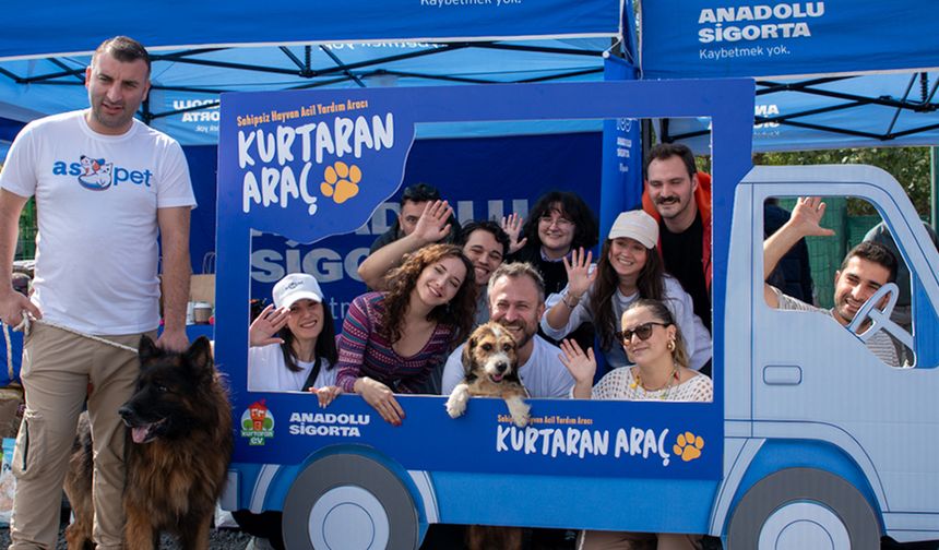 Anadolu Sigorta, Dünya Hayvanları Koruma Günü’nde kurtaran aracı ile kurtaran Ev Festivali’nde yerini aldı