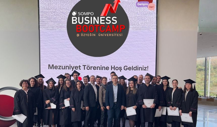 Sompo Sigorta Business Bootcamp Sertifika Programı dördüncü dönem mezunlarını verdi