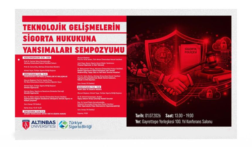 TSB destekli "Sigorta Hukuku" sempozyumu 1 Temmuz'da düzenlenecek