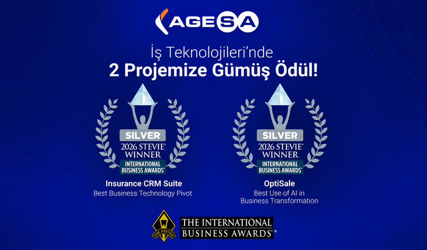 AgeSA’nın teknoloji ve yapay zeka dönüşümüne iki Gümüş Stevie ödülü!