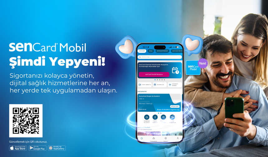 senCard Mobil ile sağlık sigortasından dijital sağlığa tüm hizmetler tek uygulamada